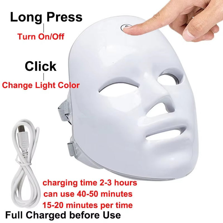 Premium LED Facial and Neck Rejuvenation Machine – Skin Rejuvenation Massager for Anti-Aging, Wrinkle Reduction, and Skin Tightening with Advanced Light Therapy