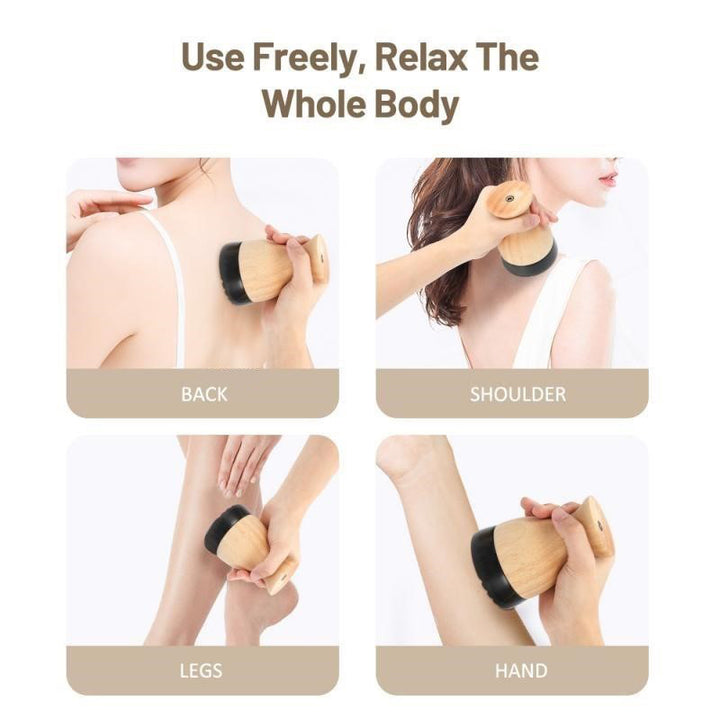 Premium Hot Stone Electric Gua Sha Massager – Back and Waist Massage Tool for Relaxing Muscles, Body Warm Moxibustion Therapy Spa with Bian Stone, Acupuncture, and Collateral Dredging