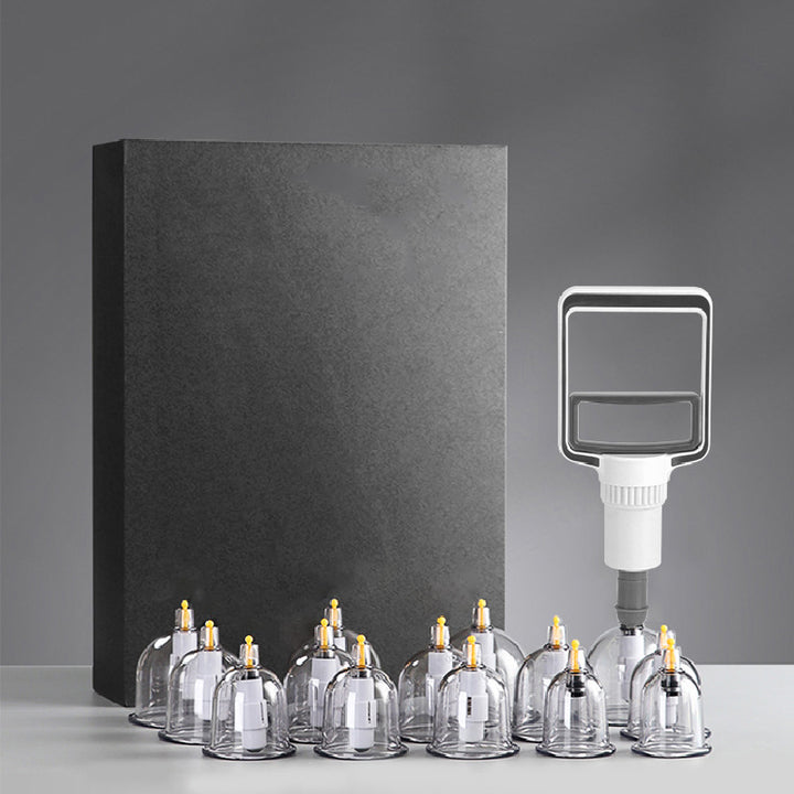 Premium Cupping Therapy Set – Professional Vacuum Suction Cups for Chinese Medicine Physiotherapy, Massage, and Muscle Relaxation, Durable Plastic Jars for Home and Professional Use