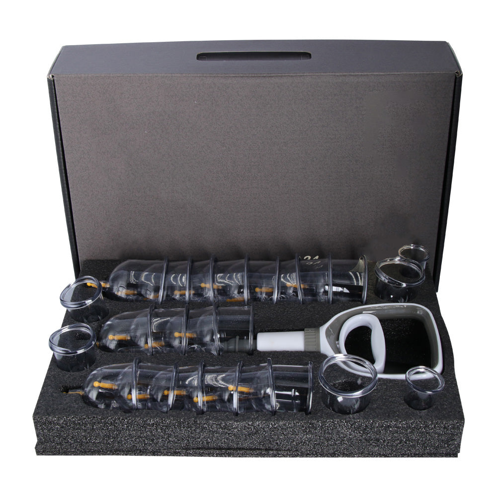 Premium Cupping Therapy Set – Professional Vacuum Suction Cups for Chinese Medicine Physiotherapy, Massage, and Muscle Relaxation, Durable Plastic Jars for Home and Professional Use