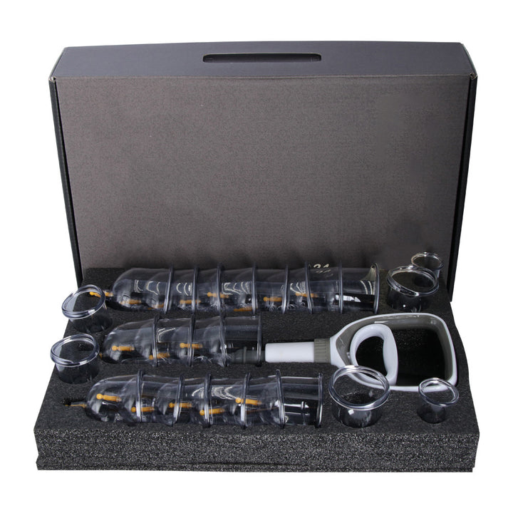 Premium Cupping Therapy Set – Professional Vacuum Suction Cups for Chinese Medicine Physiotherapy, Massage, and Muscle Relaxation, Durable Plastic Jars for Home and Professional Use