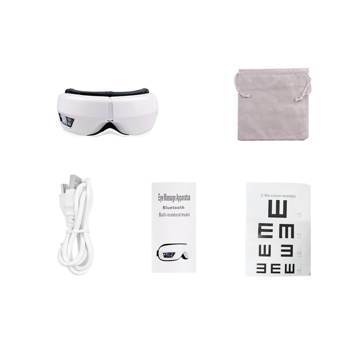 Premium Foldable Eye Massager – Vibration Airbag Pressure with Hot Compress and Bluetooth Music, Relieves Eye Fatigue and Enhances Relaxation, Four Adjustable Modes for Personalized Eye Care