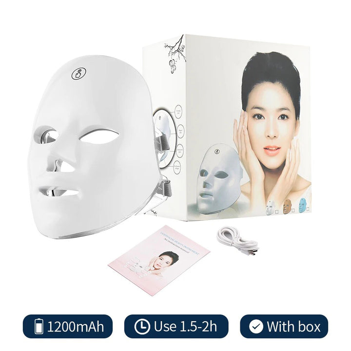 Premium LED Facial and Neck Rejuvenation Machine – Skin Rejuvenation Massager for Anti-Aging, Wrinkle Reduction, and Skin Tightening with Advanced Light Therapy
