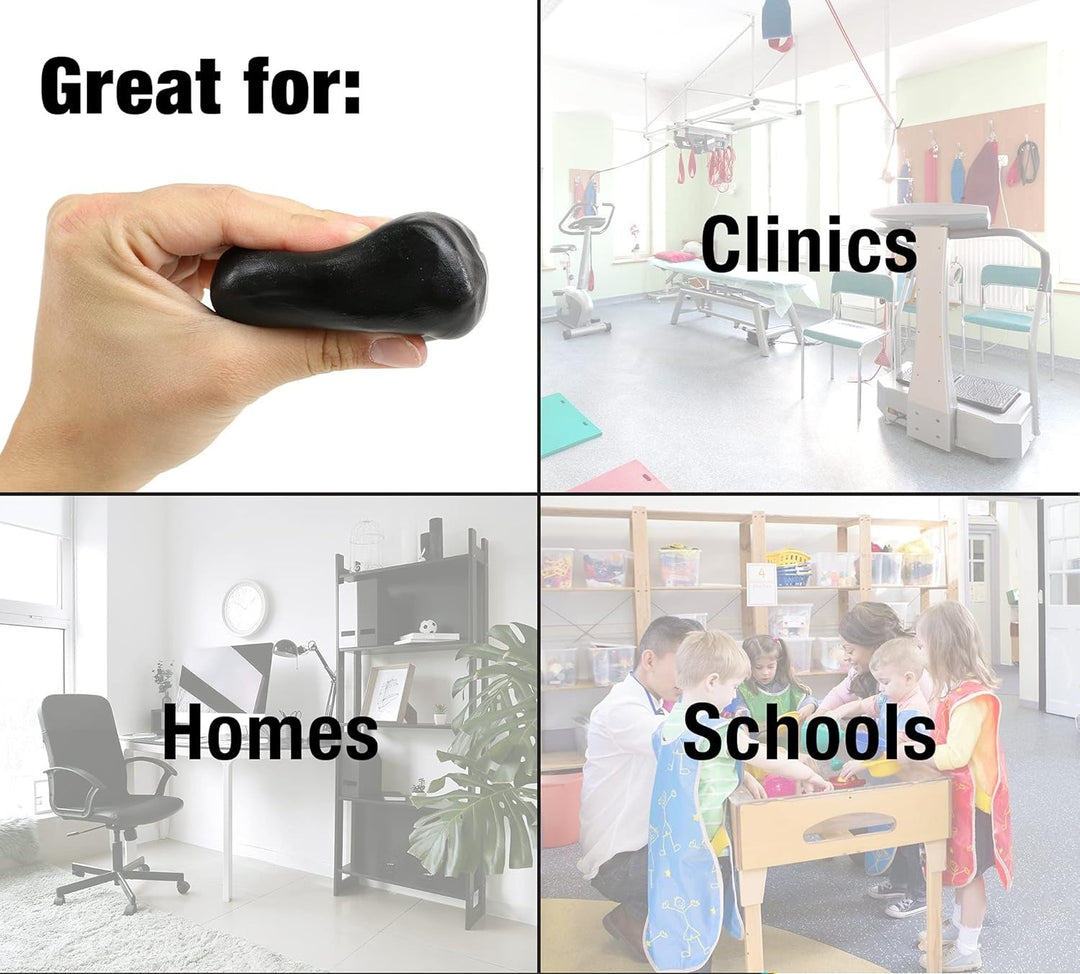 Premium Stress Relief Hand Putty Set – 4 Pcs Soft & Stretchy Silicone Therapy Putty for Finger Training, Decompression, and Children's Gifts – Non-Sticky, Bounceable & Durable