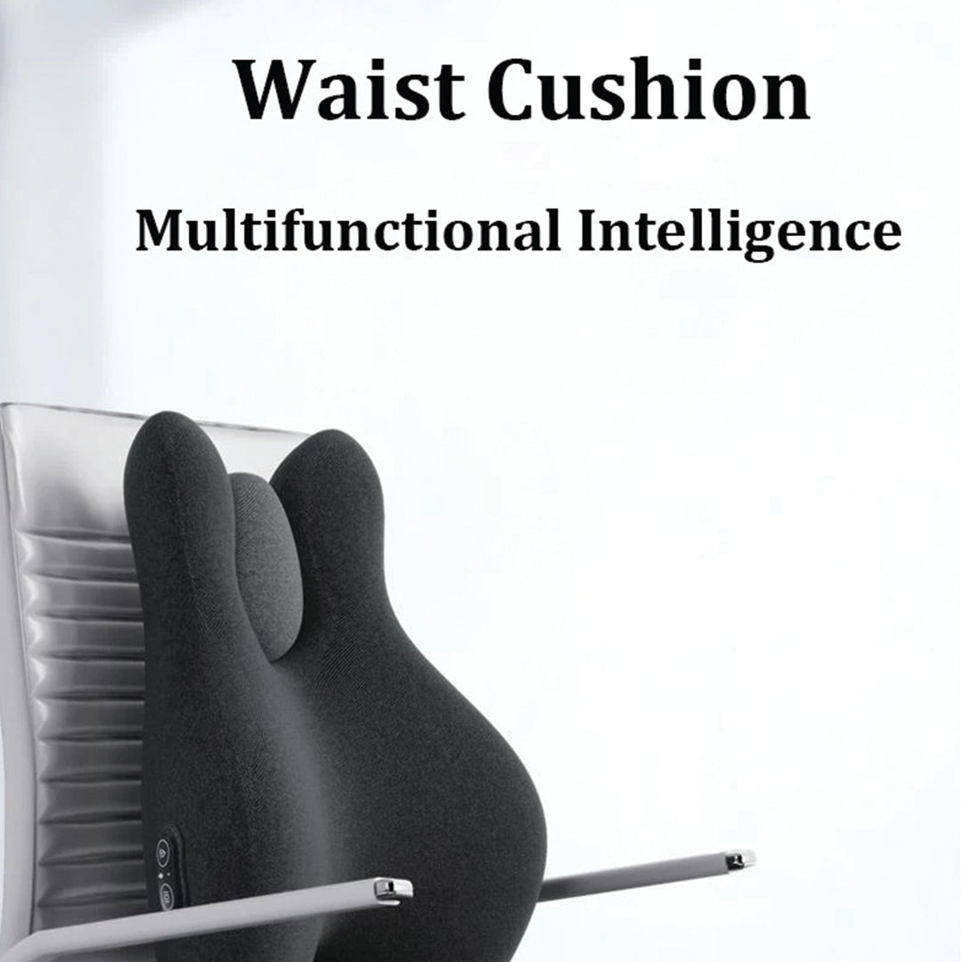 Premium Memory Foam Massage Chair Cushion Set – Electric Waist Pad with Hot Compress for Soreness Relief, Orthopedic Pillow for Car, Office, and Home Use