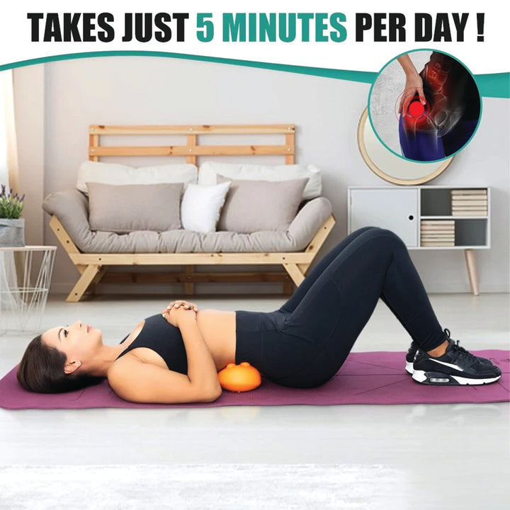 Premium Sciatica Massager for Deep Tissue and Myofascial Release – Hip and Lower Back Trigger Point Massage Tool for Butt, Glute, SI Joint, Pelvic, Psoas Pain Relief, Compact and Portable