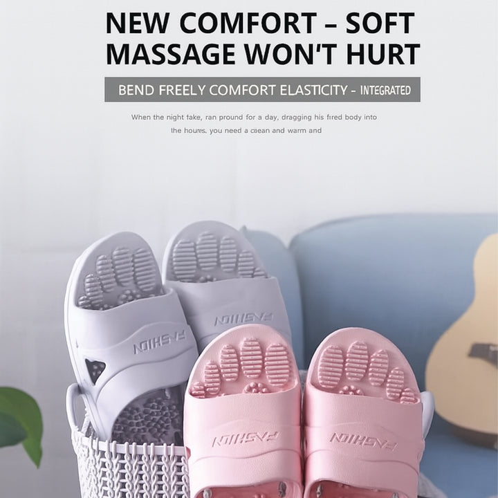 Premium Extra Large Acupoint Massage Slippers – Non-Slip Hollow Design for Indoor Home and Bathroom Use, Comfortable Sole Support for Men and Women, Ideal for Relaxation and Foot Therapy