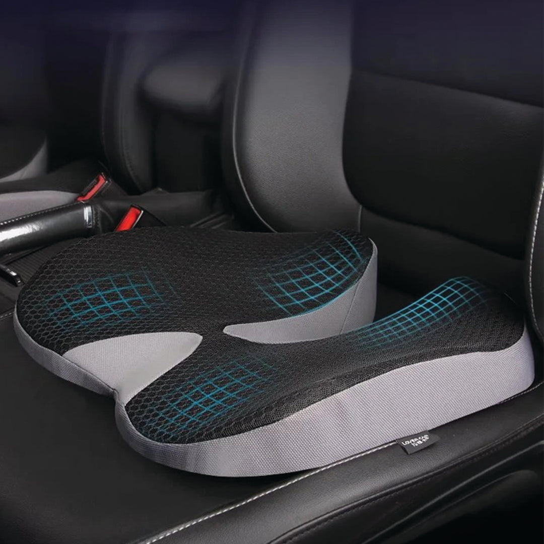 Premium Non-Slip Orthopedic Memory Foam Cushion – Tailbone and Sciatica Pain Relief Seat Cushion for Prostate Comfort, Back Support, and Chair or Car Use