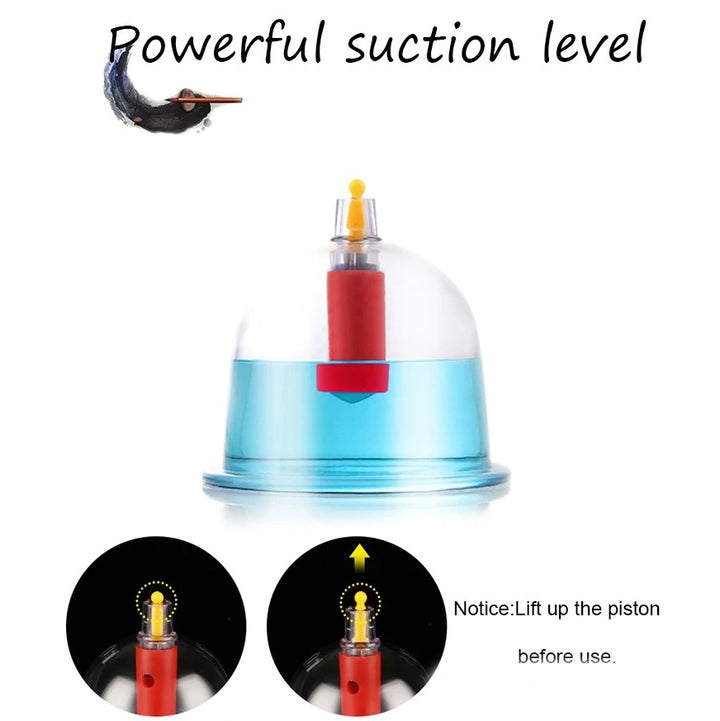 Premium Cupping Therapy Set – Vacuum Suction Cups for Massage, Anti-Cellulite, and Physiotherapy, Relieves Back, Neck, and Leg Pain, Improves Blood Flow, and Encourages Relaxation, Easy-to-Use with Pistol Grip Pump