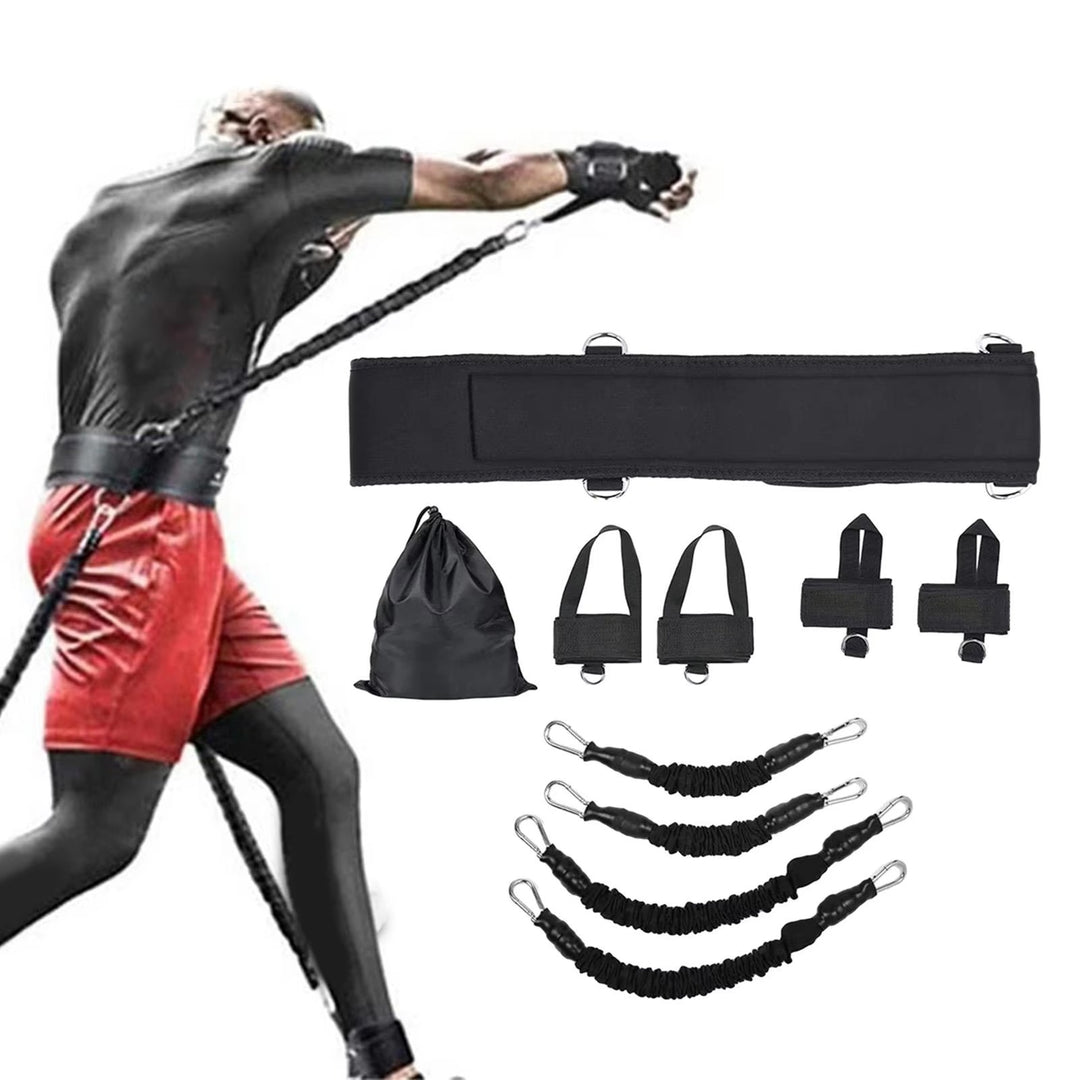 Premium Boxing Resistance Band Set – Leg Strength & Agility Training Strap System for MMA, Muay Thai, Boxing, Basketball & Fitness – Adjustable, High-Quality Resistance Bands for Explosive Power