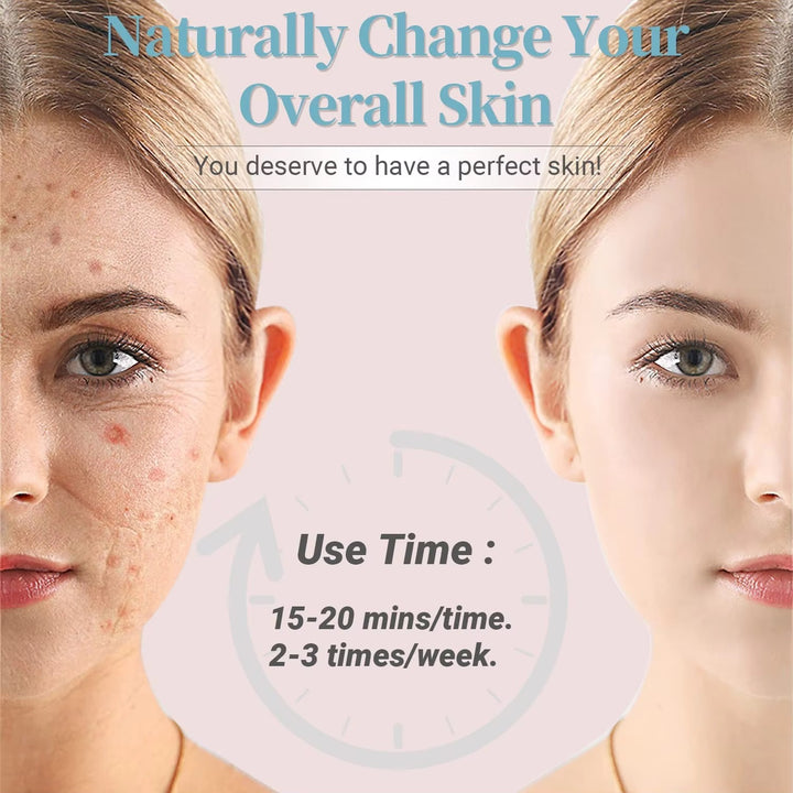 Premium LED Facial and Neck Rejuvenation Machine – Skin Rejuvenation Massager for Anti-Aging, Wrinkle Reduction, and Skin Tightening with Advanced Light Therapy