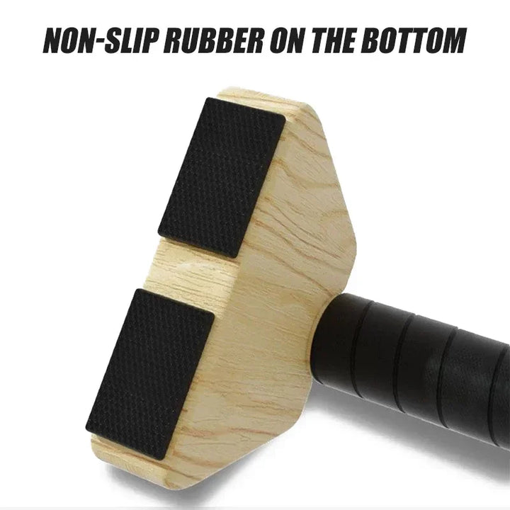 Premium Wooden Push-up Bars – Beech Wood Pull Up Stand Handles for Home Fitness, Calisthenics Exercise Equipment, Non-slip 