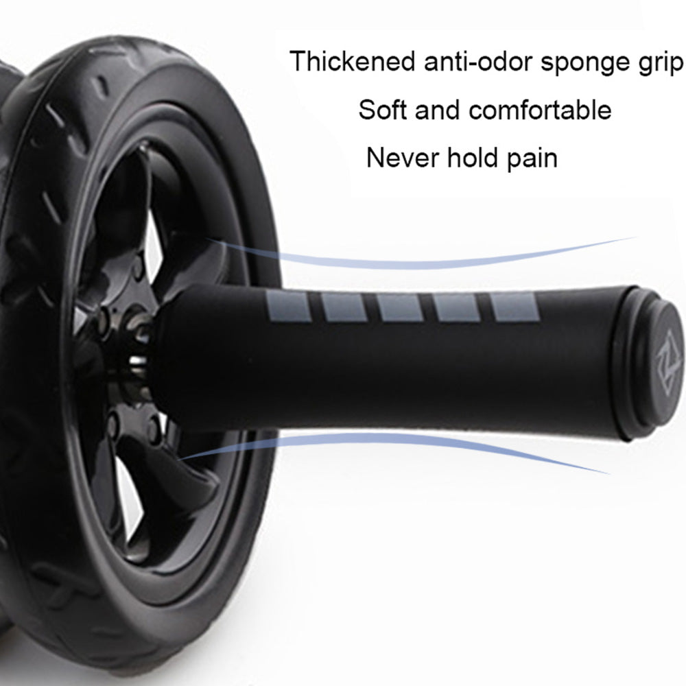 Premium Ab Roller Wheel for Core & Abdominal Strength Training - No Noise, Durable ABS & EVA Material, Includes Mat for