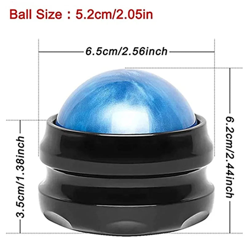 High-Quality Manual Massage Roller Ball for Body Pain Relief - Muscle Relaxation Therapy for Back, Foot, Waist & Hip, Stress