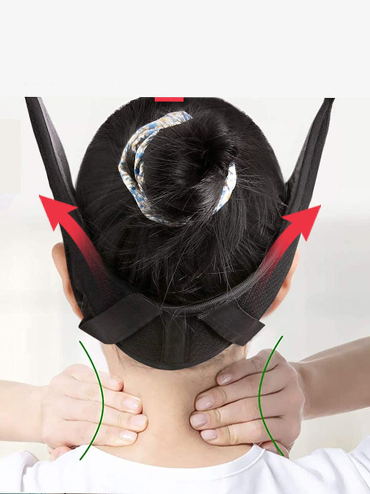 High-Quality Cervical Neck Traction Device for Home Use, Over-Door Neck Stretcher Hammock, Pain Relief & Spine Correction  