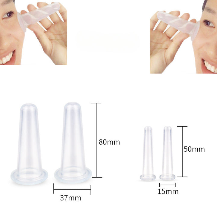 High Quality Silicone Cupping Set for Face – Health Care Facial Lifting Massage Cups, Mini Eye Vacuum Cans, Safe and Durable,