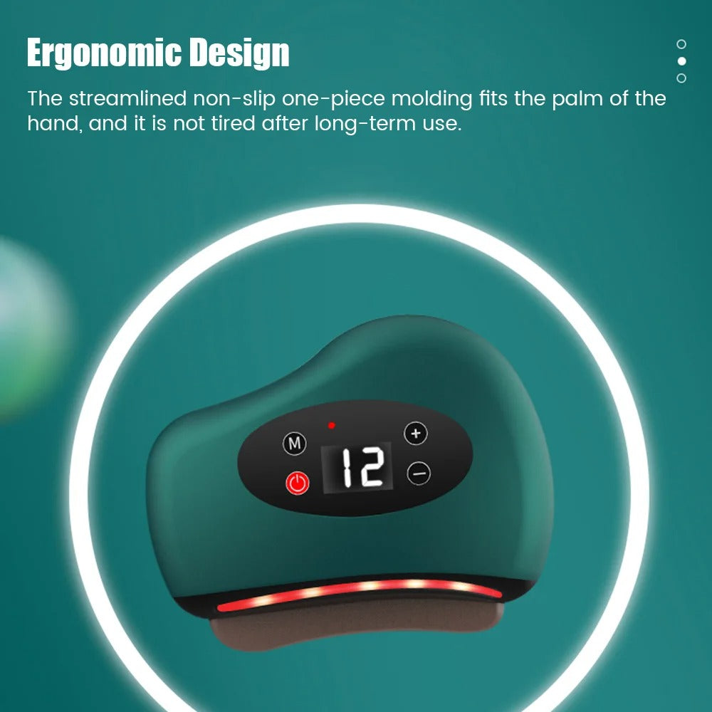 High Quality Electric Guasha Massager with Heating & Vibration – Hot Compress Eye & Face Tool for Skin Lifting & Wrinkle 