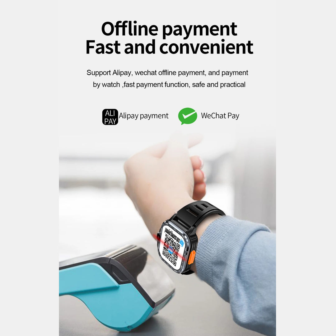 Premium 4G Android Smartwatch for Men – 2.03" HD Dual Camera, GPS, 64GB ROM, NFC, Wi-Fi, Bluetooth, Heart Rate Monitoring, Step Counter, SIM Card Support - StrengthXPhysiotherapy