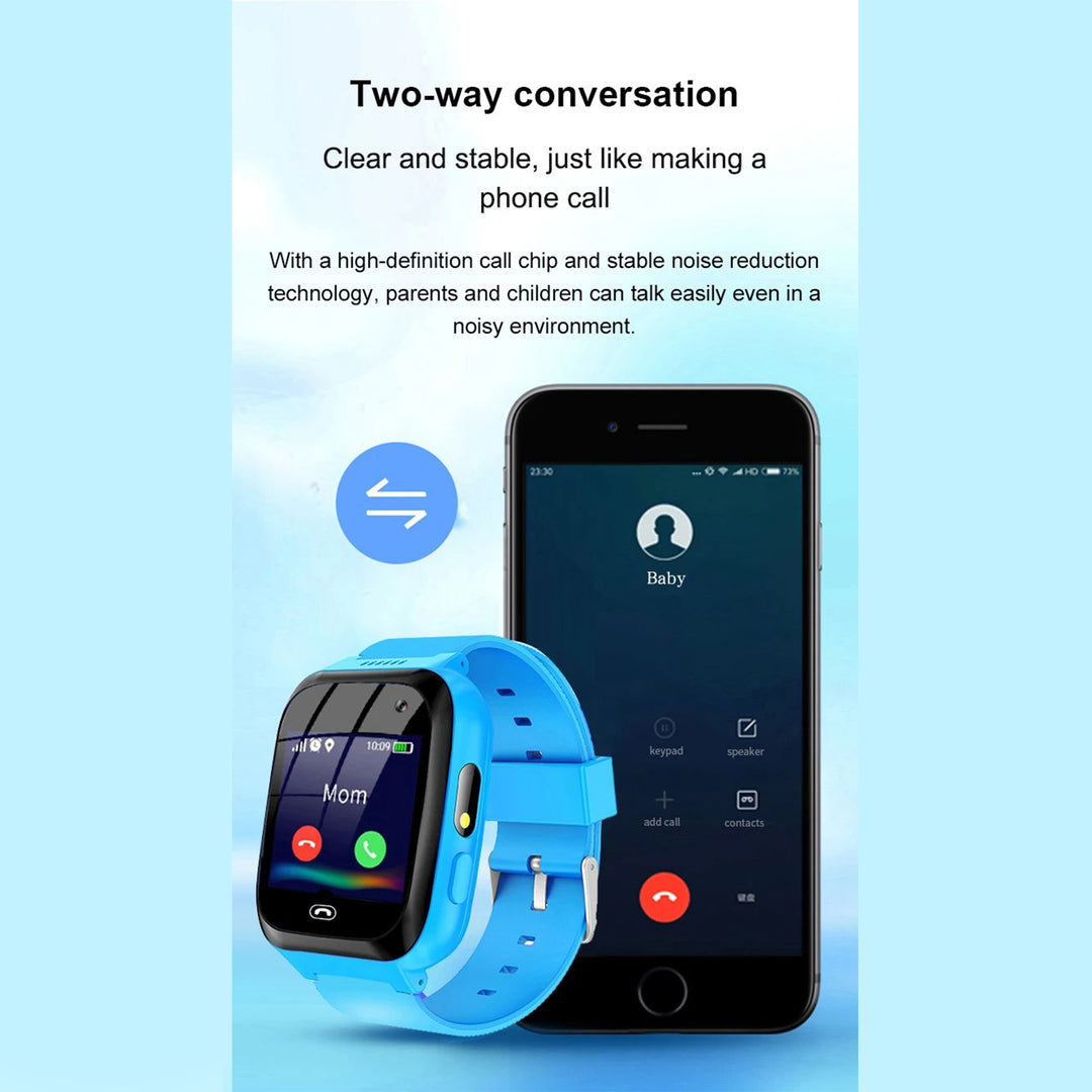 Premium 4G Kids Smartwatch – Video Call, GPS Tracking, IP67 Waterproof, 8GB ROM, Health Monitoring, Wi-Fi, Voice & Video Calls, Android Compatibility - StrengthXPhysiotherapy