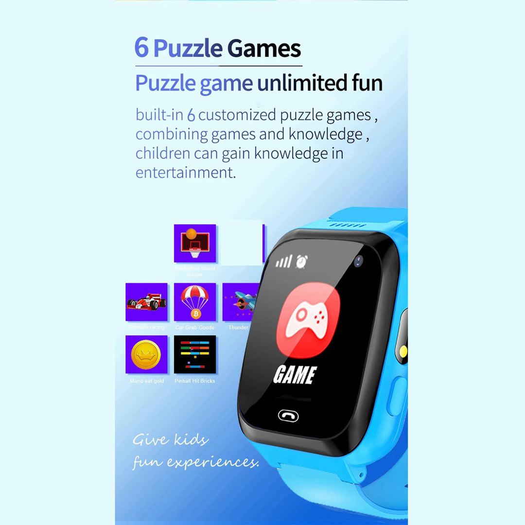 Premium 4G Kids Smartwatch – Video Call, GPS Tracking, IP67 Waterproof, 8GB ROM, Health Monitoring, Wi-Fi, Voice & Video Calls, Android Compatibility - StrengthXPhysiotherapy